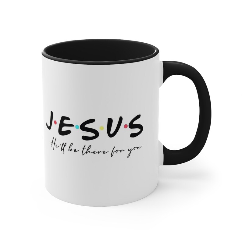 Jesus er wird für Sie da sein Becher, Jesus Becher, christlicher Becher, Glaubensbecher, religiöser Becher, Freunde inspiriertes Geschenk, Geschenk für Ermutigung, freudiger Becher Bild 8