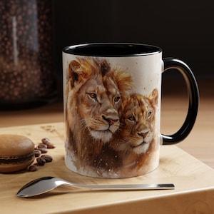 Couple Lions Mug, Lions Gifts, Lions Lover Gift, Lions Coffee Mug, Lions Coffee Cup, Lions Cup, Tea Coffee, Lions Lovers