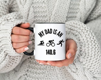Triathlon Dad Mug,Triathlete Gift,Triathlon Mug, Triathlon Gift,Triathlete Mug, Gift For Triathlete, Swimmer Gift, Cyclist Mug
