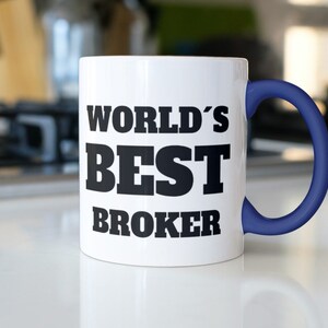 Worlds Best Broker Mug,Broker Gifts For Her,Broker Mug,Broker Gift, Coffee Mug, Gift For Broker,BrokerPresents,BrokerGifts For Him