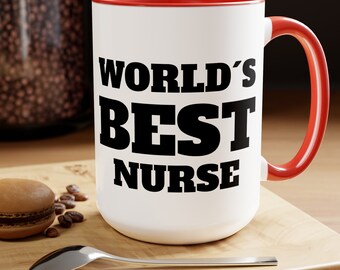 Weltweit beste Krankenschwester Becher, 15 Unzen, Krankenschwester Geschenke für sie, Krankenschwester Becher, Krankenschwester Geschenk, Kaffeetasse, Krankenschwester Geschenke, Geschenk für Krankenschwester, Krankenschwester Geschenke, Krankenschwester Geschenk für ihn