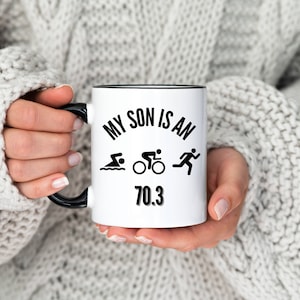 Triathlon Son Mug,Triathlete Gift,Triathlon Mug, Triathlon Gift,Triathlete Mug, Gift For Triathlete, Swimmer Gift, Cyclist Mug