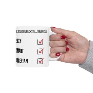 Mug mari algérien, Mugs algériens, Mugs à café algériens, Mug fierté, Mug multiculturel, Mug à café, Mug à thé, Cadeaux pour elle, Cadeau de bureau
