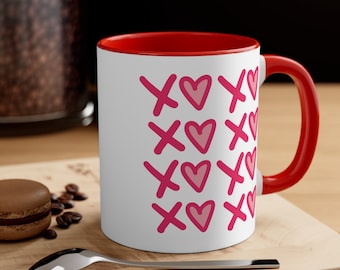 XOXO  Mug, XOXO, Valentines Day Mug, Valentines Day gift, Love Mug, Thinking of You Mug, Accent Coffee Mug, 11oz
