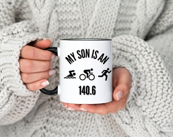 Triathlon Son Mug,Triathlete Gift,Triathlon Mug, Triathlon Gift,Triathlete Mug, Gift For Triathlete, Swimmer Gift, Cyclist Mug
