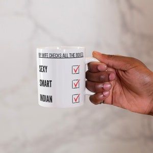 Indian Wife Mug, Indian mugs, Indian Coffee Mugs, Pride Mug, Multicultural Mug,Coffee Mug,Tea Mug, Gifts For Him,Office Gift