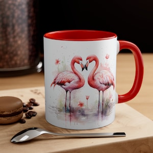 Flamingos  Coffee Mug. Flamingo Gift, Christmas Gift, Flamingo Coffee Mug, Coffee Mug, Valentines Mug, Cute Mu,. Flamingo Mugs