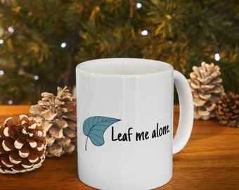 Taza "Hoja Me Solo", taza de café, amante del café, café solo, tazas divertidas, taza humorística, taza humorística, taza de regalo para amantes del café