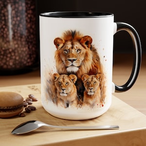Lions Mug, 15 Oz, Lions Gifts, Lions Lover Gift, Lions Coffee Mug, Lions Coffee Cup, Lions Cup, Tea Coffee, Lions Lovers