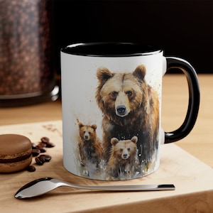 Bear Mug, Bear Gifts, Bear Lover Gift, Animal Mug, Bear Coffee Mug, Bear Coffee Cup, Bear Cup, Tea Coffee, Safari Lovers