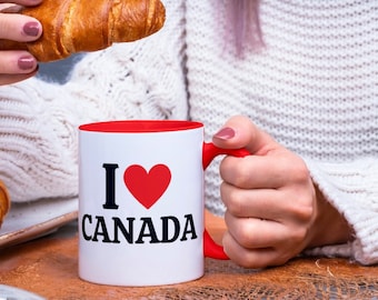 I love Canada mug, Canadian mug, Independence Day mug, America Mug, Nationality mug,  Canada Mug, Canadian coffee mug, Canadian gift