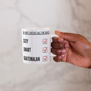 Guatemalan Wife Mug, Guatemalan mugs, Guatemalan Coffee Mugs, Pride Mug, Multicultural Mug,Coffee Mug,Tea Mug, Gifts For Him,Office Gift