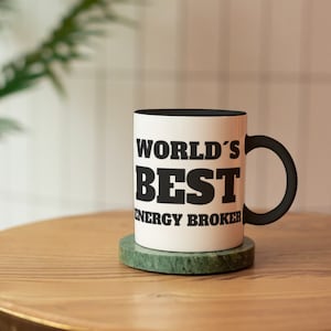 Worlds Best Energy Broker Mug,Broker Gifts For Her,Broker Mug,Broker Gift, Coffee Mug, Gift For Broker,BrokerPresents,Broker Gift, Work Gift