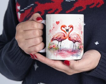 Flamingos Mug. Flamingo Gift, Christmas Gift, Flamingo Coffee Mug, Coffee Mug, Valentines Mug, Cute Mu,. Flamingo Mugs