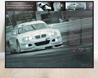 BMW   E46 M3  Original Dealership Poster