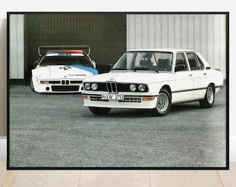 BMW  E12 M5 Original Dealership Poster