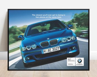 BMW  E39 M5  Original Dealership Poster