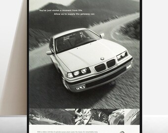 BMW   E36 M3  Original Dealership Poster