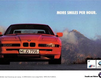 BMW  E31 8 Series M8 Original Dealership Poster