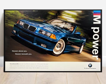 BMW   E36 M3  Original Dealership Poster