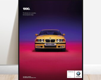BMW   E36 M3  Original Dealership Poster