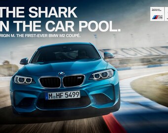 BMW  F87 M2 Coupe Original Dealership Poster
