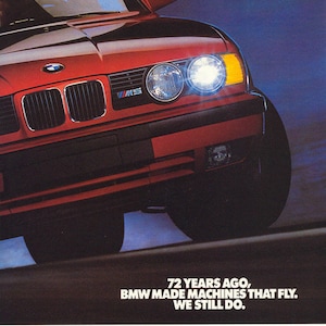 Impresión original del coche BMW E34 M5