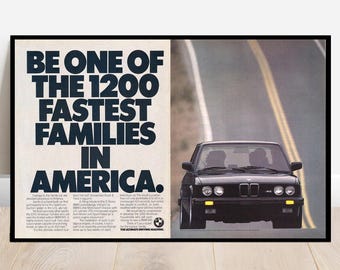 Affiche originale de concessionnaire BMW E28 M5