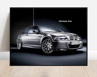 BMW   E46 M3  Original Dealership Poster