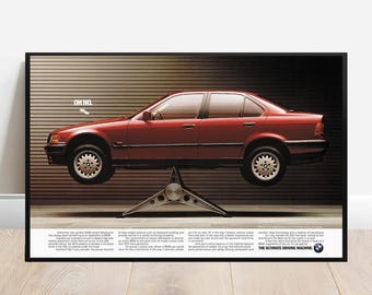 BMW   E36 M3  Original Dealership Poster