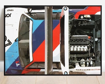 BMW   M1 V12  Original Dealership Poster