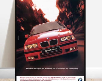 BMW   E36 M3  Original Dealership Poster