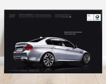 BMW  E92 M3 Original Dealership Poster