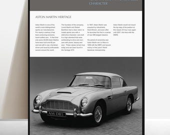 Aston Martin  Original Dealership Poster