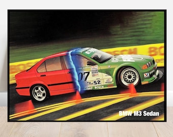 BMW   E36 M3  Original Dealership Poster