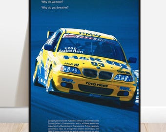 BMW   E46 M3  Original Dealership Poster