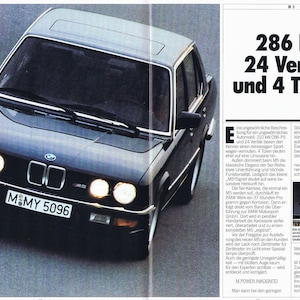 BMW E28 M5 Original Car Print