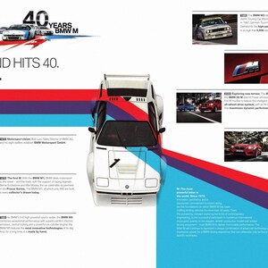 BMW 40 Years of M  Original Car Print