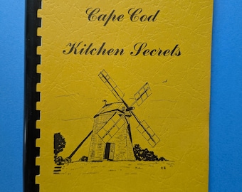Libro de cocina vintage "Secretos de la cocina de Cape Cod", 1972 (envío gratuito)