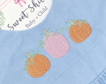 Pumpkin Trio Embroidery Design, Fill Pumpkin Bow Vine Embroidery File, Thanksgiving Ribbon Pumpkin Machine Design, Pumpkin Patch Fill
