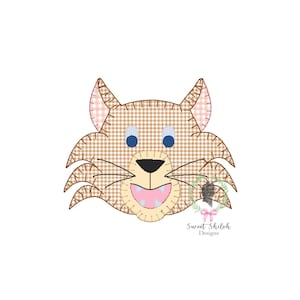 Applique Wildcat Embroidery Design, Kentucky Mascot Applique, Cats Machine Embroidery File, Boys Wildcat Basketball Blanket Stitch Design