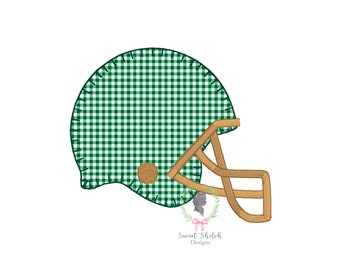Applikation för broderi av fotbollshjälm, design för fotbollsmatchdag, maskinbroderi av fotbollshjälm, 4x4 5x7 8x8
