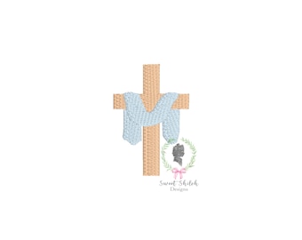Ostern Kreuz Mini Füllstich Design, Er ist auferstanden Maschinenstickdatei, Christliche Mini Füllstich Stickerei, Ostersonntag Füllstich Stickerei