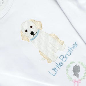 ゴールデンドゥードルのスケッチ刺繍デザイン、子犬の落書き刺繍ファイル、子犬用ミシンデザイン、新しい子犬用刺繍ファイル、人間の親友
