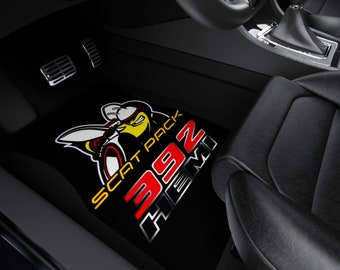 Dodge 392 Scatpack Car Mats (Set of 4) |Car Mats (Set of 4) |Custom Car Mats|A Unique Gift for Scatpack Driver|Perfect Gift for Dodge Owners