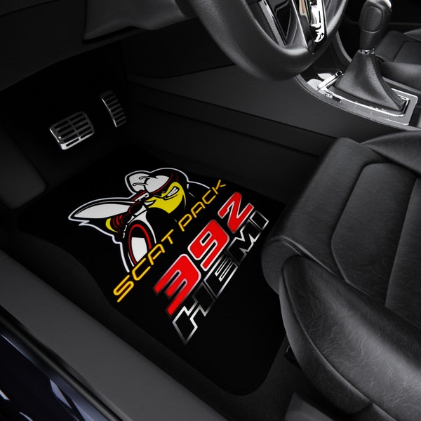 Dodge 392 Scatpack Car Mats (Set of 4) |Car Mats (Set of 4) |Custom Car Mats|A Unique Gift for Scatpack Driver|Perfect Gift for Dodge Owners