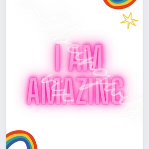 Digital “I am” Affirmation Poster