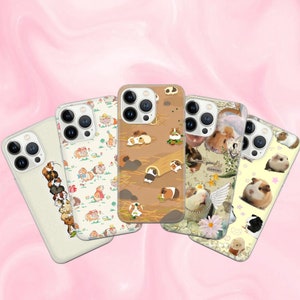 Guinea Pig Lover Phone Case Rodent Cover for iPhone 16 Pro Max, 15 Plus, 14, 13, 12, 11, XS & Samsung S24, S23, A55, A54, Pixel 9 Pro, 8