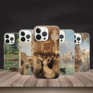 Antique art Phone Case Renaissance Cover for iPhone 16 Pro Max, 15 Plus, 14, 13, 12, 11, XS & Samsung S24, S23, A55, A54, Pixel 9 Pro, 8
