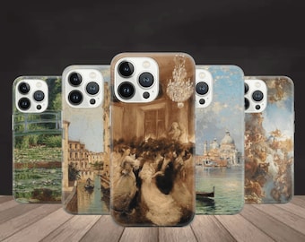 Antique art Phone Case Renaissance Cover for iPhone 16 Pro Max, 15 Plus, 14, 13, 12, 11, XS & Samsung S24, S23, A55, A54, Pixel 9 Pro, 8